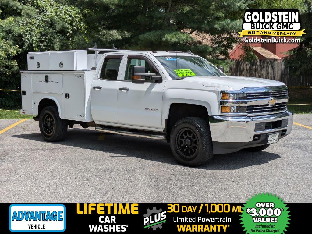 2017 Chevrolet Silverado 2500 HD Work Truck in Summit White — front three-quarter view