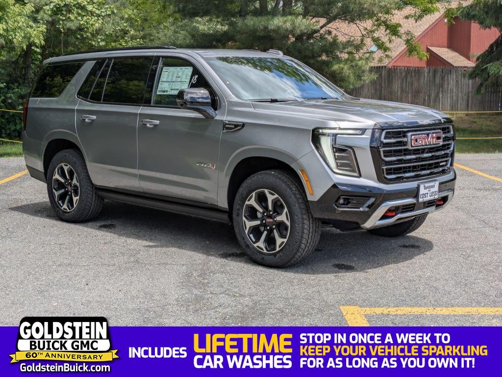 2026 GMC Yukon AT4 in Sterling Metallic — front three-quarter view