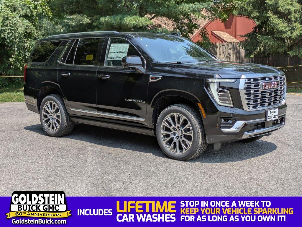 2026 GMC Yukon Denali in Onyx Black — front three-quarter view
