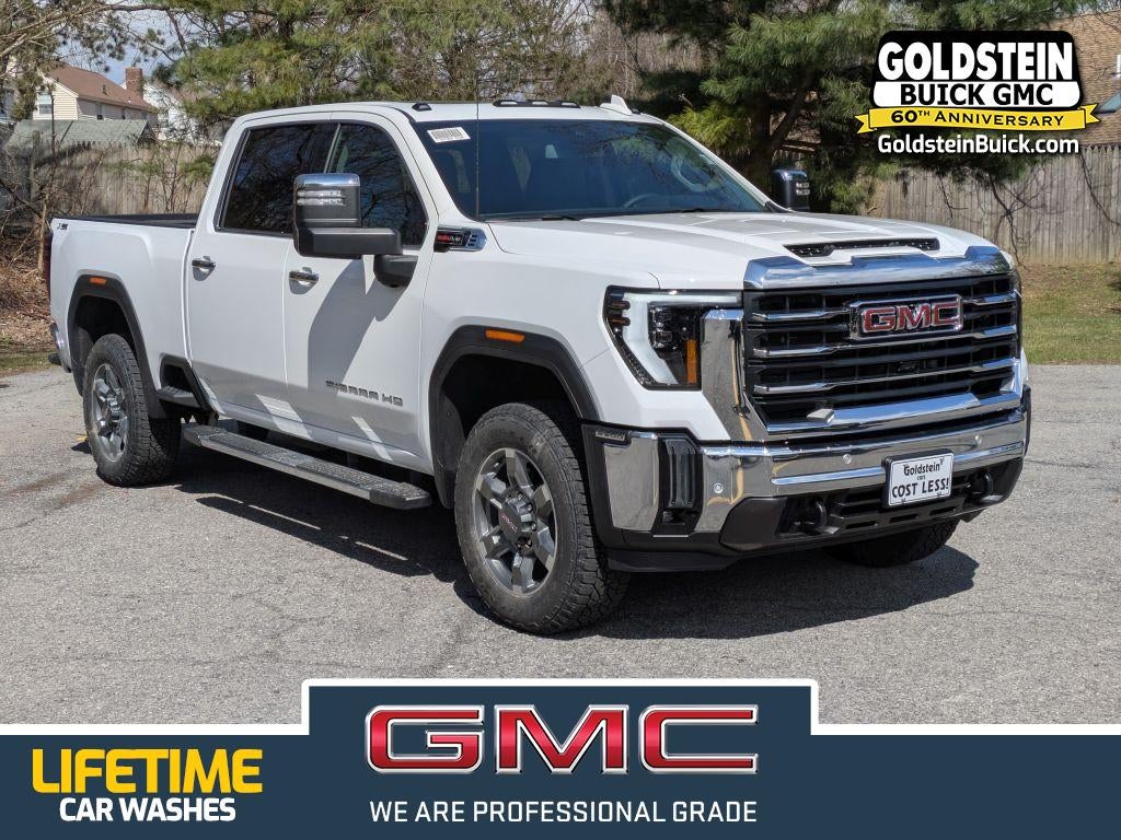 2026 GMC Sierra 2500 HD SLT in Summit White — front three-quarter view