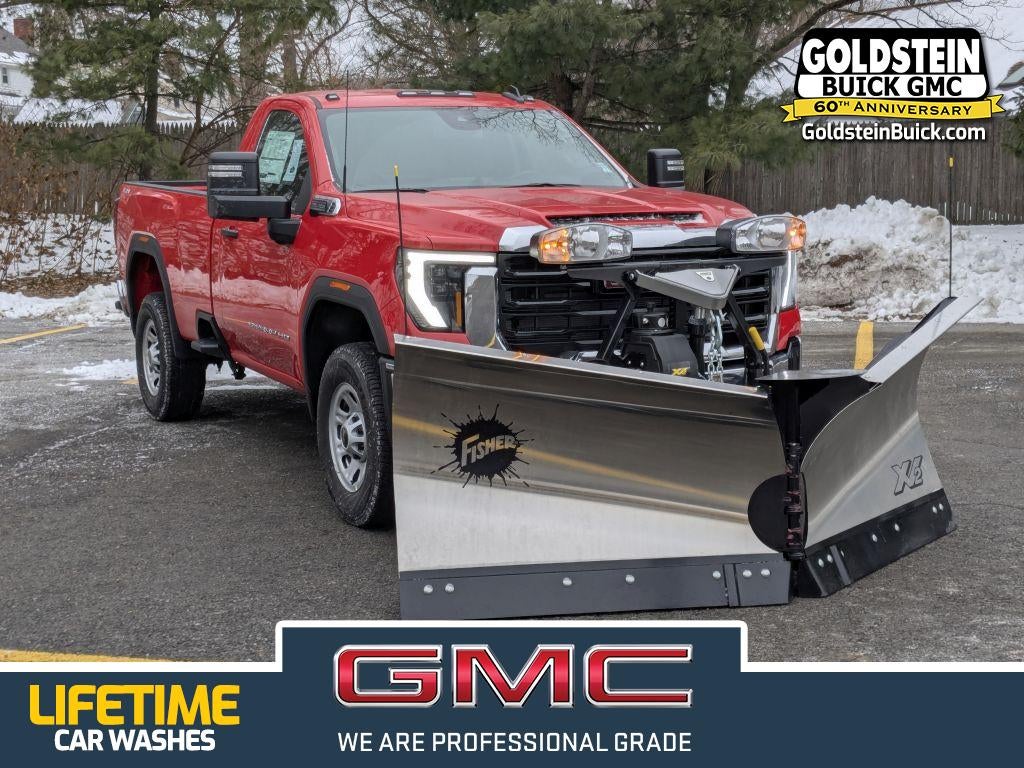 2026 GMC Sierra 3500 HD Pro in Cardinal Red — front three-quarter view