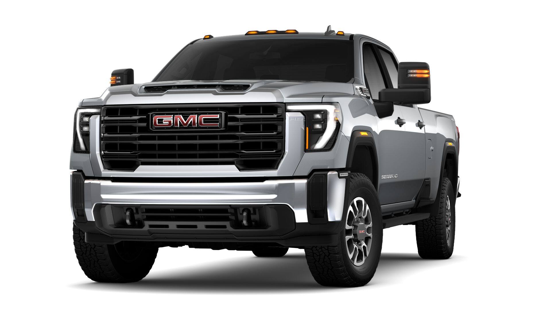 2026 GMC Sierra 3500 HD Pro in Sterling Metallic — front three-quarter view