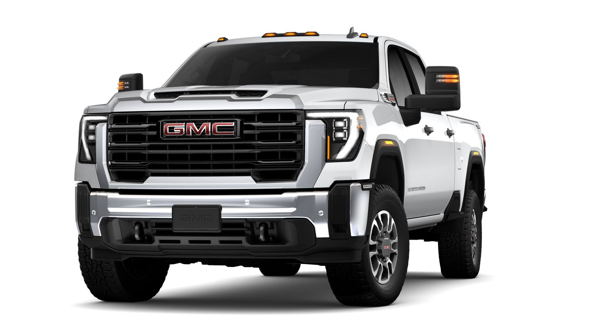 2026 GMC Sierra 3500 HD Pro in Summit White — front three-quarter view