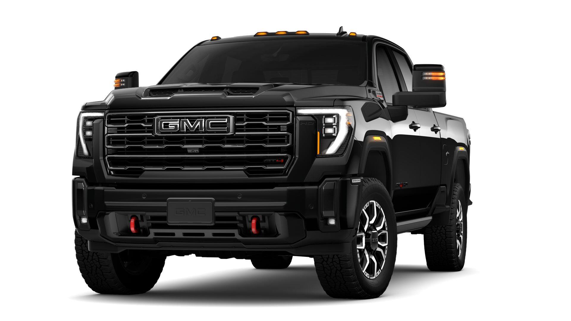 2026 GMC Sierra 3500 HD AT4 in Onyx Black — front three-quarter view