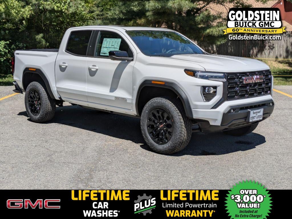 2026 GMC Canyon Elevation in Summit White — front three-quarter view