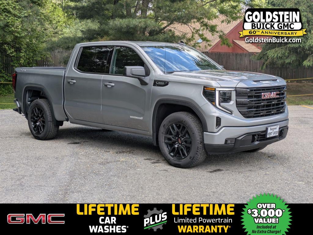 2026 GMC Sierra 1500 Elevation in Sterling Metallic — front three-quarter view
