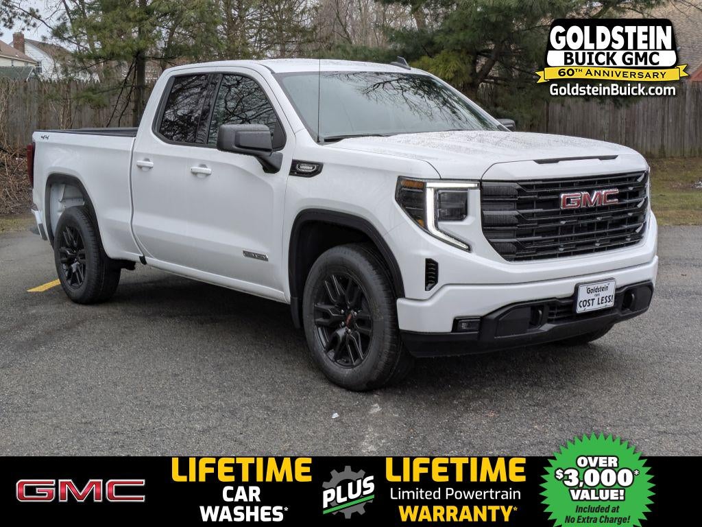 2026 GMC Sierra 1500 Elevation in Summit White — front three-quarter view