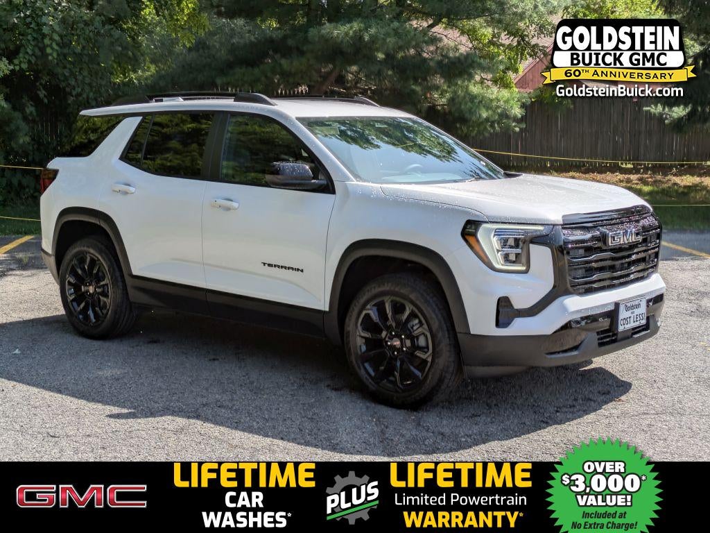 2027 GMC Terrain AWD Elevation in Summit White — front three-quarter view