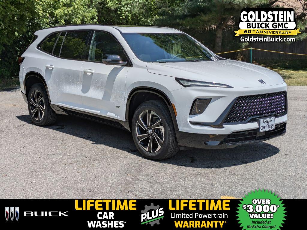 2026 Buick Enclave Sport Touring in Summit White — front three-quarter view