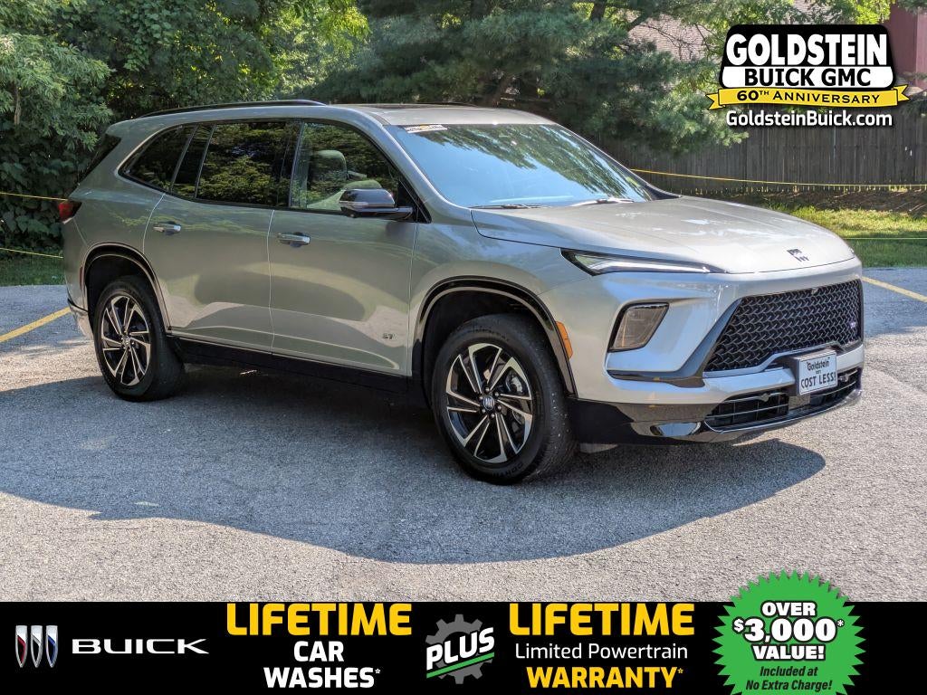 2026 Buick Enclave Sport Touring in Moonstone Gray Metallic — front three-quarter view