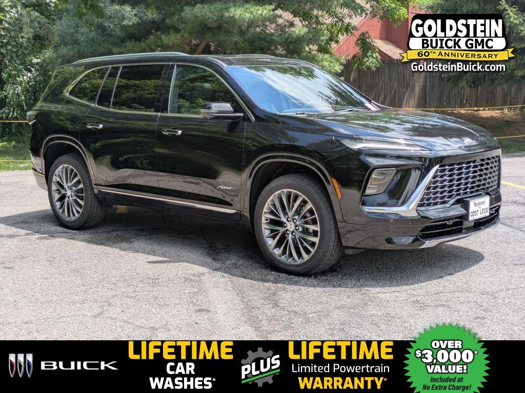 2026 Buick Enclave Avenir in Ebony Twilight Metallic — front three-quarter view