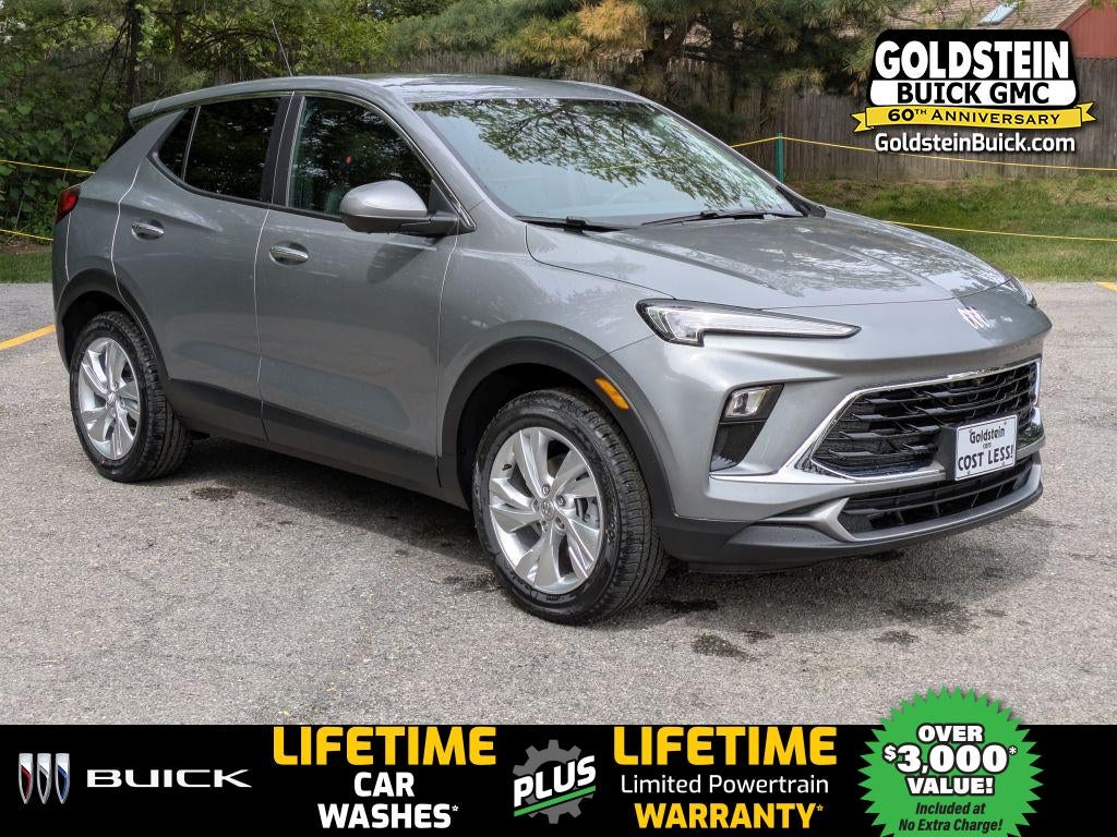2026 Buick Encore GX Preferred in Moonstone Gray Metallic — front three-quarter view