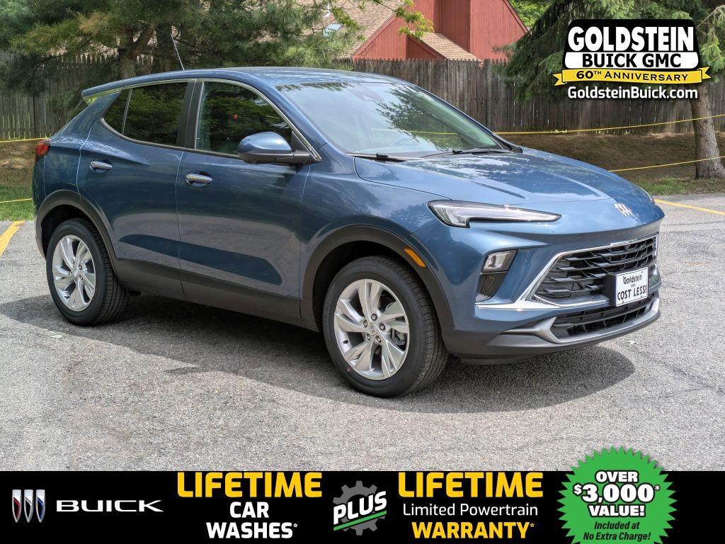 2026 Buick Encore GX Preferred in Ocean Blue Metallic — front three-quarter view