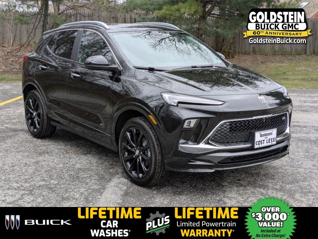 2026 Buick Encore GX Sport Touring in Ebony Twilight Metallic — front three-quarter view