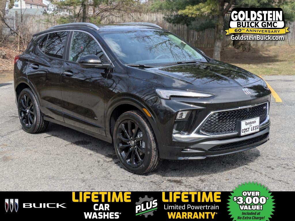 2026 Buick Encore GX Sport Touring in Ebony Twilight Metallic — front three-quarter view