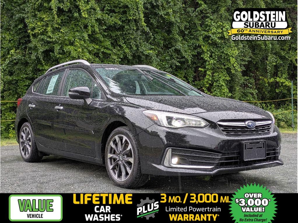 2020 Subaru Impreza Limited in Crystal Black Silica — front three-quarter view