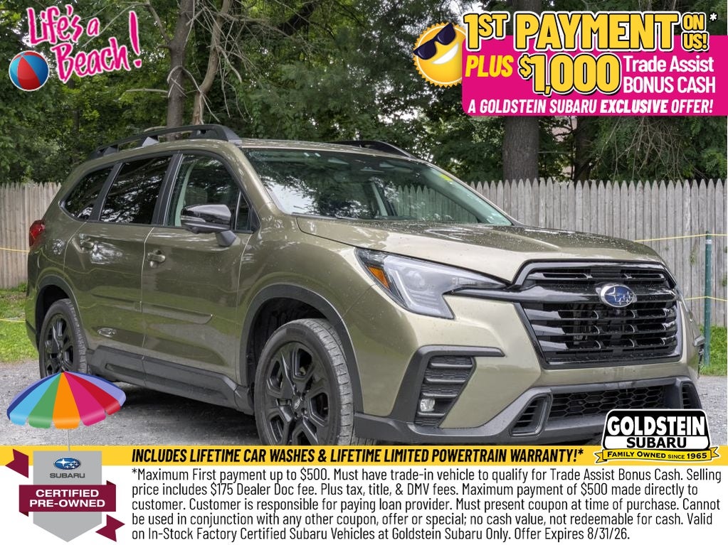 2023 Subaru Ascent Onyx Edition Limited in Autumn Green Metallic — front three-quarter view