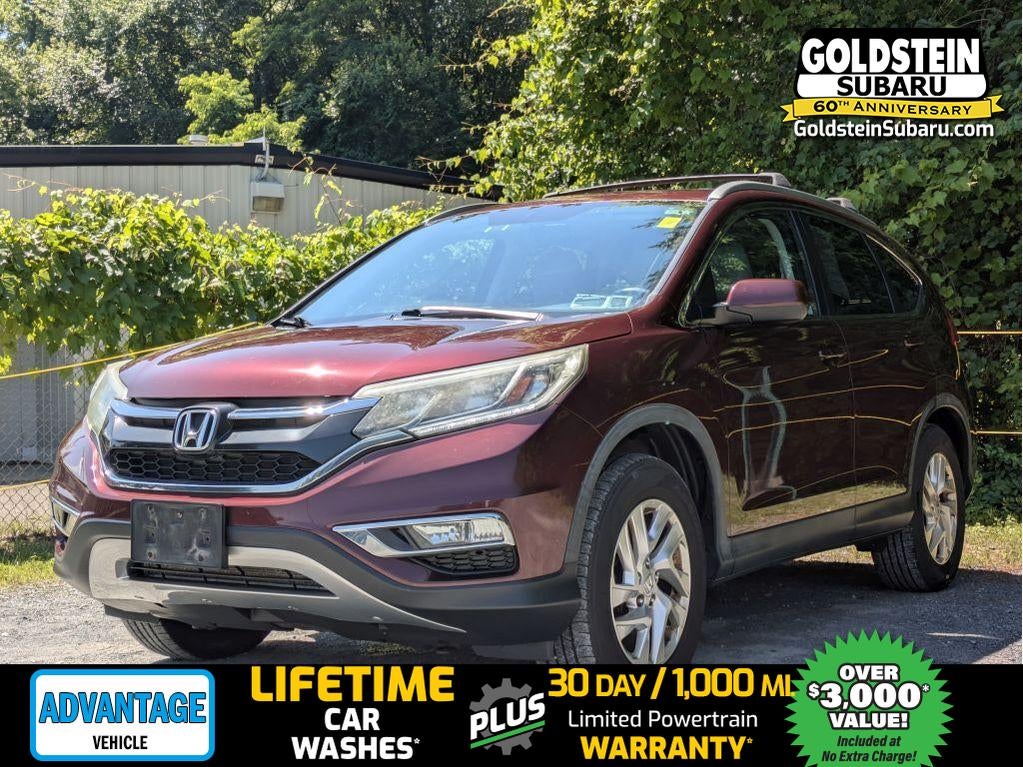 2016 Honda CR-V EX-L in Basque Red Pearl II — front three-quarter view