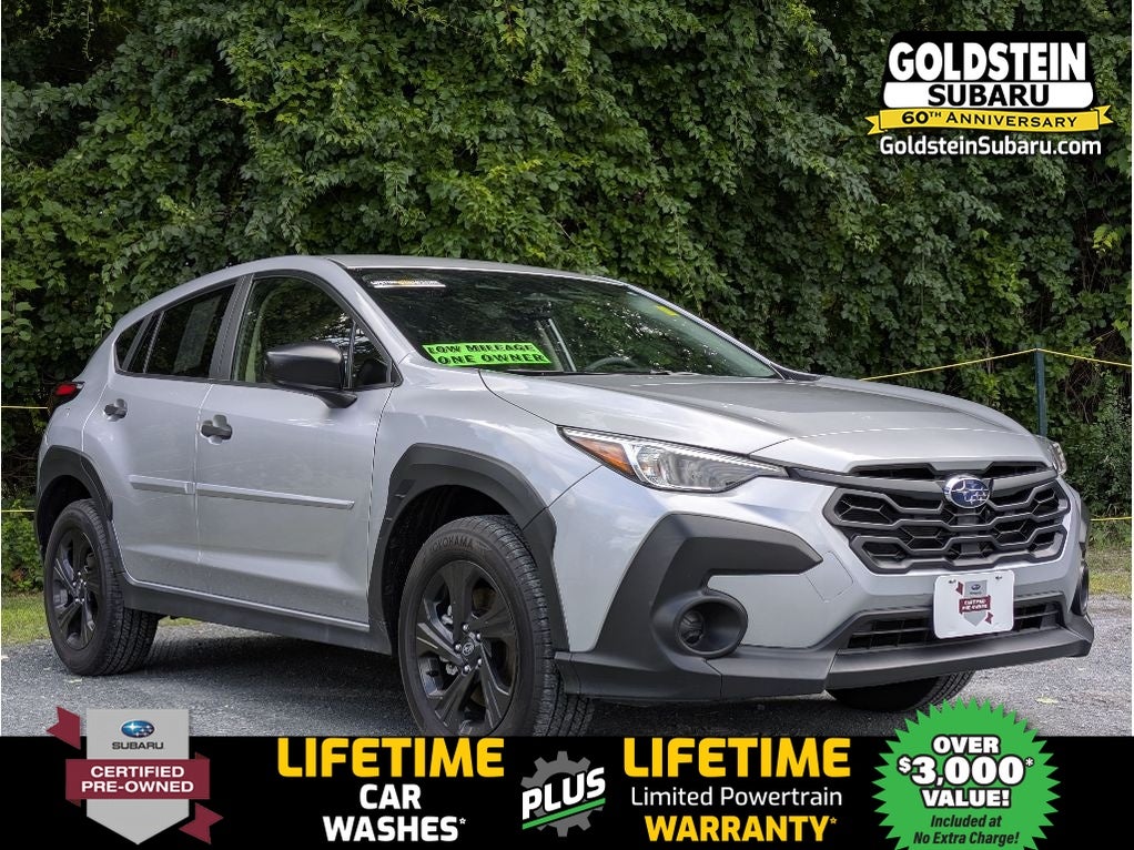 2024 Subaru Crosstrek Base in Ice Silver Metallic — front three-quarter view